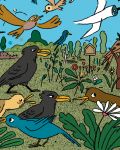 Traut Euch, kleine Vögel!, sechstes Kunstwerk im Rahmen von Gestern Heute Morgen von Ulrike Steinke