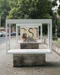 Den Pessimismus organisieren, Installationsansicht Stadtraumboxen Erfurt, 2021.