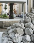 Den Pessimismus organisieren, Installationsansicht Stadtraumboxen Erfurt, 2021.